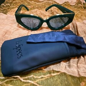 Le Specs Aphrodite blue sunglasses